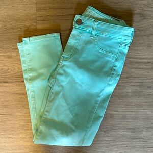 American Eagle Outfitters Mint Ankle Jeans